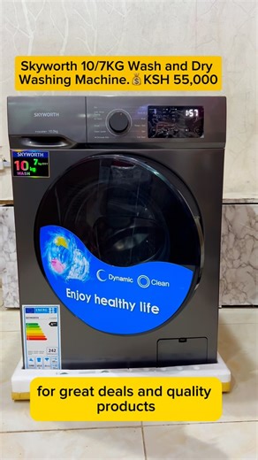 Skyworth 10/7Kg Washer and Drier Fully Automated Front Load Washing...