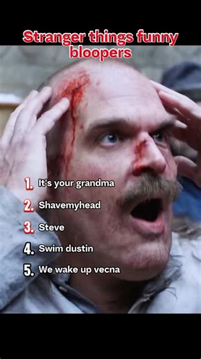 Funny bloopers from Stranger Things #celebrities #funny #star #strangerthings