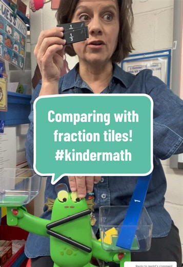 Comparing Numbers with Fraction Tiles for Kindergarten