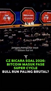 112K views · 781 reactions | CZ Bicara soal 2026: Bitcoin masuk fase super cycle bull run paling brutal? | Ricky Alamsyah | Facebook