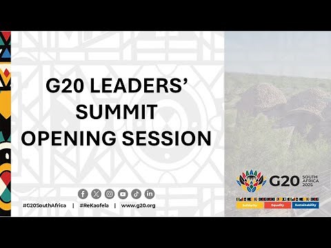 G20 Leaders’ Summit | South Africa 2025