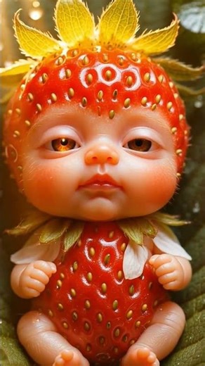 She yawned... and the whole forest held its breath 🍓#shorts #oddlysatisfying #fairy #midjourney