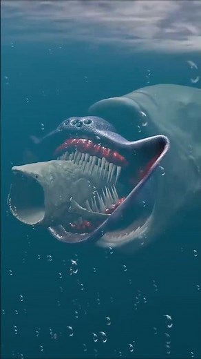 Bloop and a powerful shark🦈