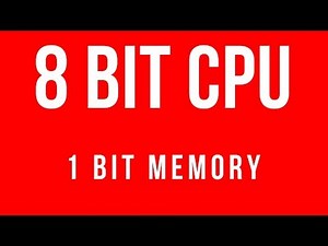 8 BIT CPU 1 Bit Memory