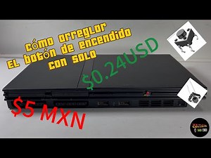 Cómo Arreglar el botón de encendido de la PlayStation 2 Slim￼ ps2 slim