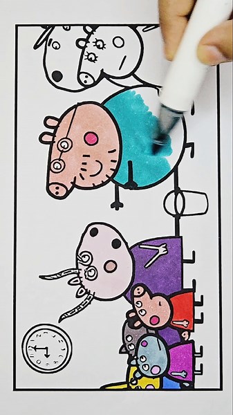 how to Coloring Peppa Pig, 370 #peppapig #peppapigcoloring #peppapigdrawing #drawing