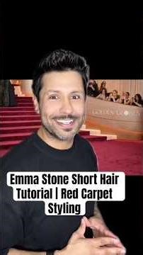 Emma Stone Short Hair Tutorial | Red Carpet Styling #ShortHair #RedCarpetHair #itsanthonymontoya