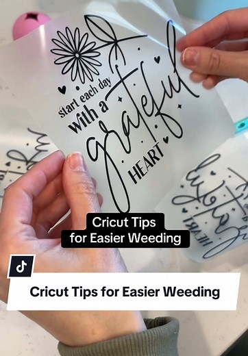 Cricut Tips for Easier Weeding Vinyl Projects