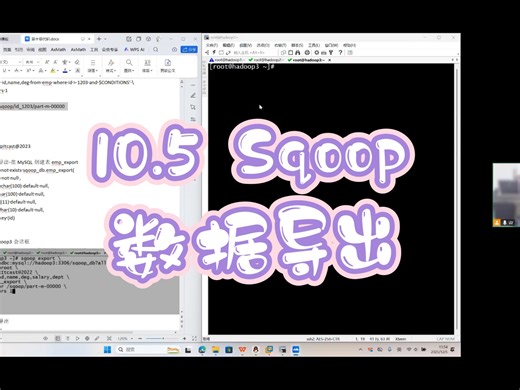 10.5 Sqoop数据导出