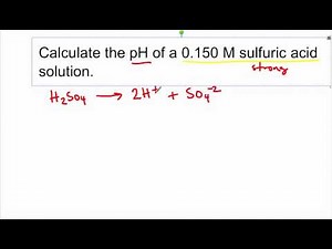 Calculating pH and pOH for Strong Acids and Bases