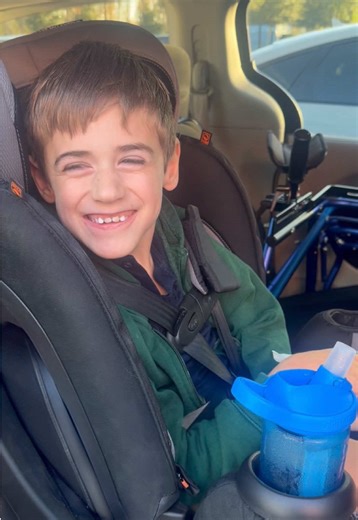 This is what growth looks like for us. A simple mirror, a proud smile, and one more thing he can do on his own. 💚 #independence #warrior #progress #inspirational #disabilityawareness @J Wid