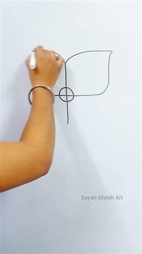Plus = Flower Drawing 🌸 | Easy Step by Step Flower Drawing #shortsfeed #shorts #art