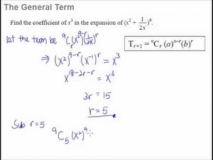 5 Binomial Theorem - The General Term formula