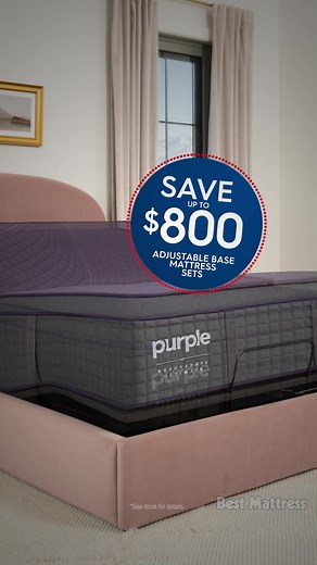 Save up to $800 on Purple adjustable sets that instantly adapt and balance body temperature now at Best Mattress! | Best Mattress LV | Facebook