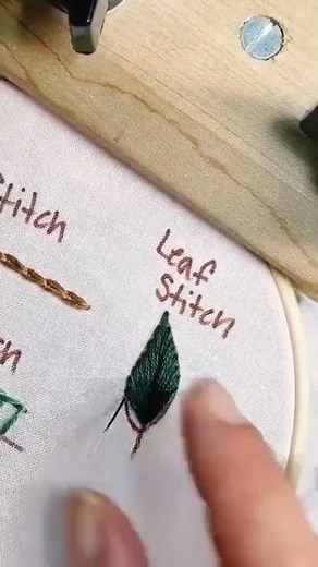 Leaf Stitch Tutorial with Explanation