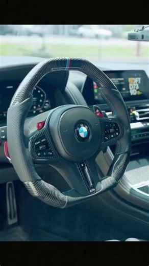 BMW Carbon Fiber steering wheel Custom, The ultimate romance for car owners. #customsteeringwheel