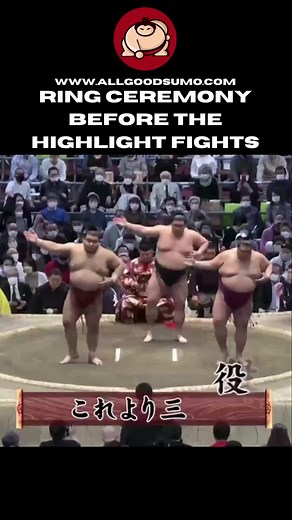 Ring Ceremony and Highlights of Sumo Wrestling Fights