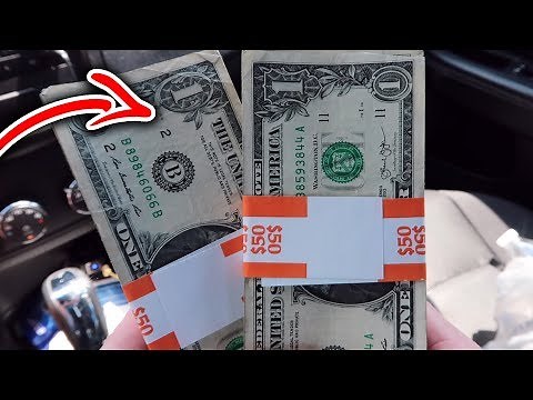 SEARCHING FOR RARE MONEY FROM THE BANK!! DOLLAR BILL HUNTING