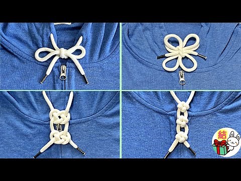 How to tie hoodie strings① 4 stylish and cute knot arrangements / How to tie guide ~ How to tie ~