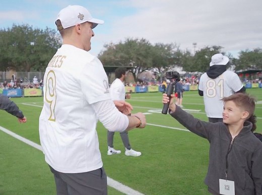 Baylen Cam: Drew Brees' oldest son gives you an exclusive look at Pro Bowl practice! | New Orleans Saints