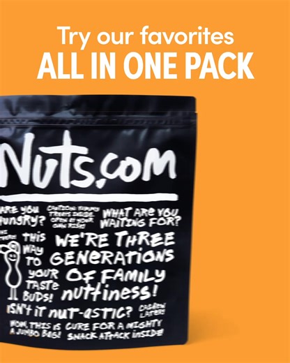 Can’t decide which to try first? Taste the best of Nuts.com — a handpicked mix of our most-loved nuts, dried fruit, and snacks. Perfect for gifting or guilt-free snacking! | Nuts.com