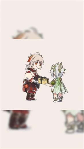 Kazuha gives a gift to Nahida (Genshin Impact comic) #kazuha #nahida #genshinimpact
