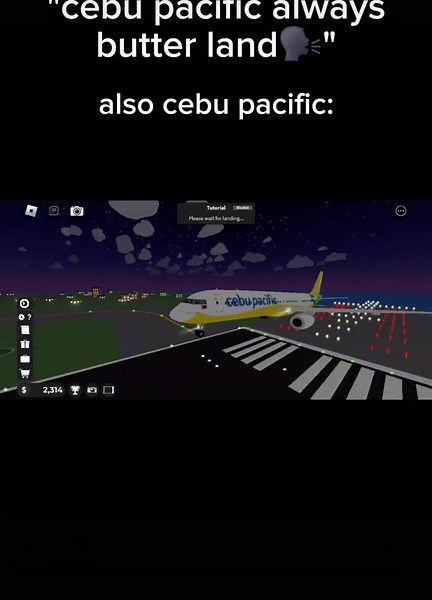 Cebu Pacific Butter Landing in Roblox Airplane Simulator