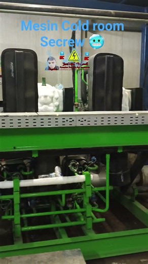 mesin cold room secrew #jangkauanluas #service #teknologi #airconditioner #coolroom #machine