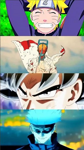 animation for anime characters 🔥| your favourite#anime #animation #gojo #goku #chainsawman #naruto