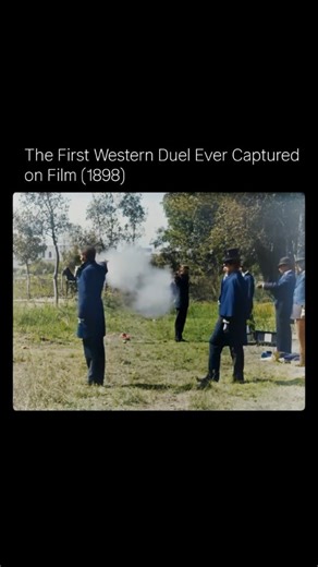 Past Insight on Instagram: "(Follow) us @past.insight Filmed in Mexico in 1896, A Pistol Duel is one of the earliest motion pictures to depict a gunfight. Two men face off in silence — tension builds, a single shot echoes, and one falls. In less than a minute, the film captures raw emotion, conflict, and the birth of cinematic storytelling. #history #film #cinema #mexico #classicfilm #moviehistory #hollywood #western #duel"