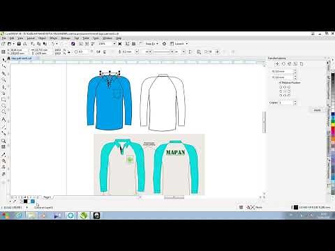 Membuat Desain Baju Olahraga dengan CorelDRAW | Belajar CorelDRAW