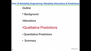 ASQ RRD webinar Reliability Allocations and Predictions, Reliability growth-part 1 (2 of 2)