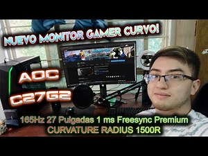 Unboxing Y Review Monitor Gamer AOC C27G2 27 Pulgadas 165 Hz Curvo! + Configuracion 😎 #viral #setup