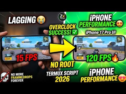 This Script feels ILLEGAL! 💀 ENABLE IPHONE PERFORMANCE - 120 FPS OVERCLOCK (NO ROOT Termux 2026) 🔥