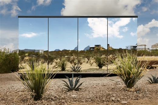 This Mirrored Cabin Is Near Big Bend National Park