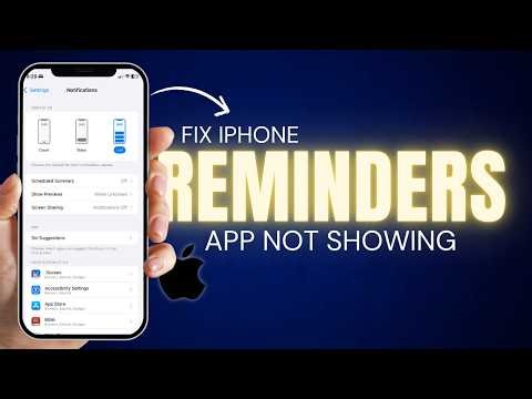 Reminders Notifications Not Working on iPhone Fix It Now!