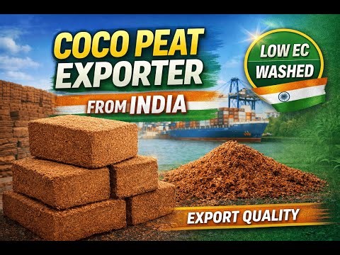 Coco Peat Manufacturer & Exporter from Tamilnadu, India | Coco-Hub | Bulk B2B Supply