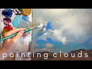 Painting expansive cloudscapes ✷ Cloud oil painting process