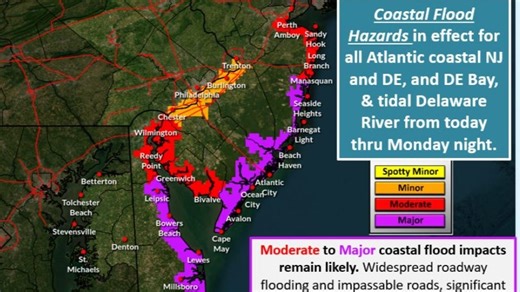 Voluntary evacuation order given for part of Bowers as nor'easter hits Delaware