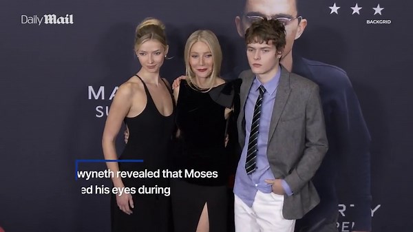 Gwyneth Paltrow walks red carpet with daughter Apple and son Moses