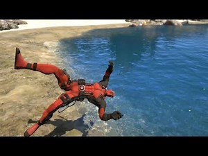 GTA 5 Deadpool Crazy Ragdolls Compilation Water (Euphoria physics Funny moments)