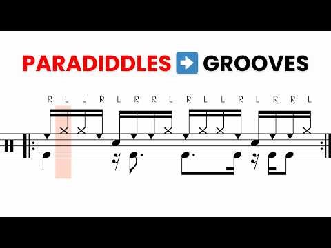 10 Drum Beats Using Paradiddles (Easy → Advanced Grooves) 🥁