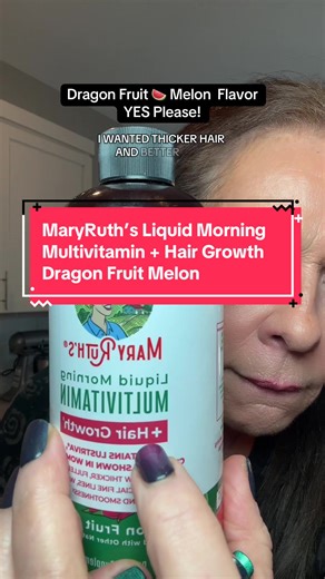 MaryRuth’s Dragon Fruit Melon Mulltivitamin is the viral hair growth mocktail that I actually stuck with✨It’s sugar-free, vegan and packed with biotin Lustriva for that glow-up energy-Tastes like a treat but it’s giving multivitamin-Results may vary @MaryRuth's #maryruthsorganics #dragonfruitmelon #hairvitamin #tiktokshopblackfriday #tiktokshopcybermonday MaryRuth's Hair growth, Lustriva