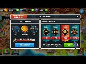 Alien Creeps TD: Event- On the Mend (HARD LEVEL, FLAK ONLY/Perfect)