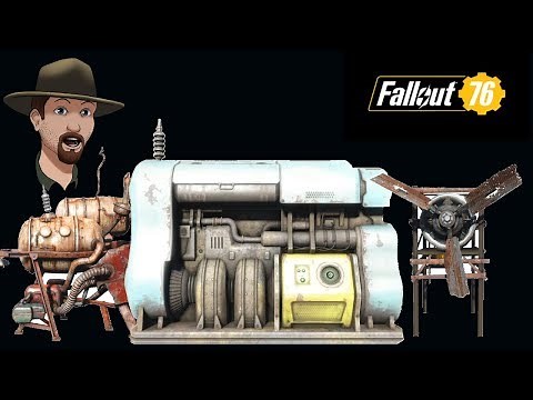 Fallout 76- How to get the Fusion Generator/Large Generator/Wind generator