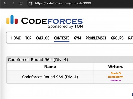 Codeforces Round 964 (Div. 4) 比赛实况 (ABCDEFG1G2) AK了咩哈哈