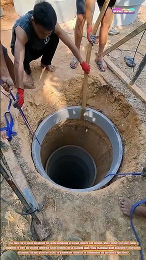 The Art of Concrete Well Casing Installation with Simple Rigging