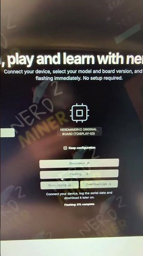 How to refresh the Nerd Miner program https://flasher.bitronics.store/