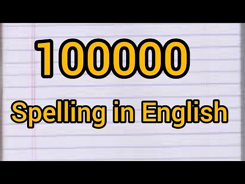 100000 Spelling in English||How to Write 100000 in Words?||100000 Number Name||Spelling of 100000