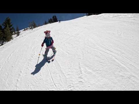 Kat Rips! (4 Years Old) | Parallel - Part 1, Wide Wedge | Ski Season 2024-2025